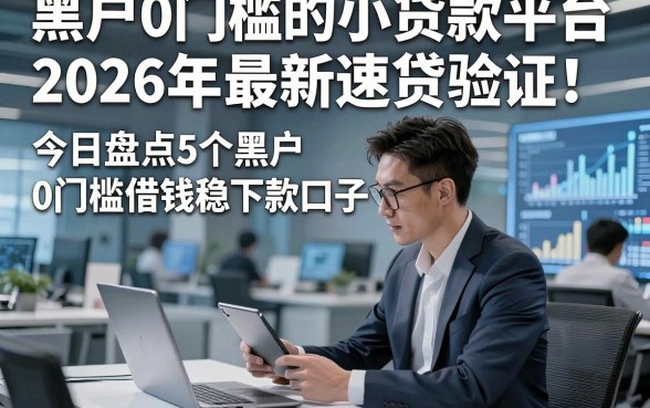 黑户0门槛的小贷款平台2026年最新速贷验证！今日盘点5个黑户0门槛借钱稳下款口子