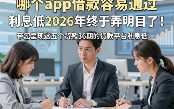 哪个app借款容易通过 利息低2026年终于弄明白了！带您呈现这五个贷款36期的贷款平台利息低