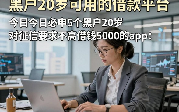 黑户20岁可用的借款平台，今日今日必申5个黑户20岁对征信要求不高借钱5000的app