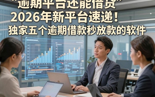 逾期平台还能借贷2026年新平台速递！独家五个逾期借款秒放款的软件