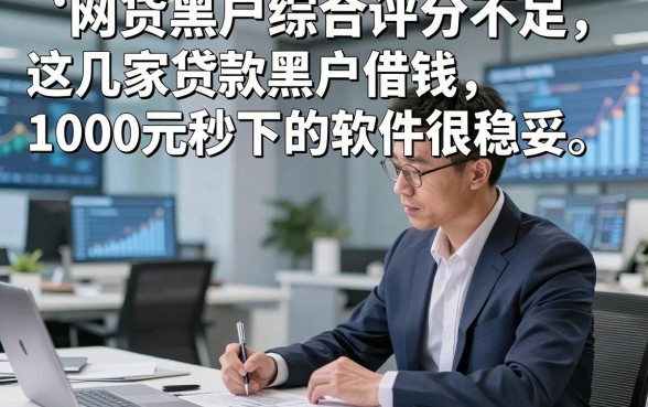 网贷黑户综合评分不足，这几家贷款黑户借钱1000元秒下的软件很稳妥