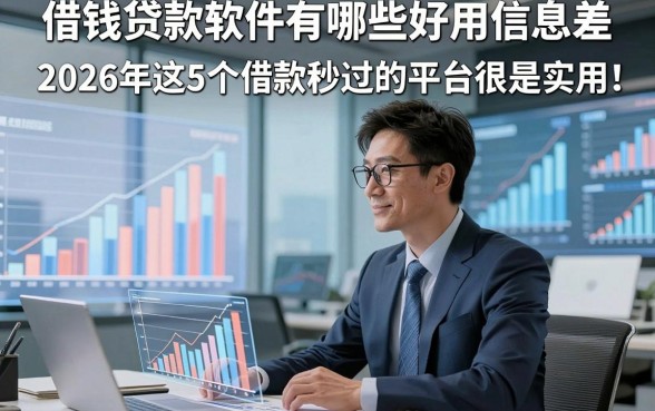 借钱贷款软件有哪些好用信息差，2026年这5个借款秒过的平台很是实用