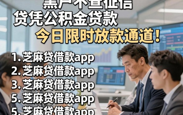 黑户不查征信 贷凭公积金贷款今日限时放款通道！罗列5个芝麻贷借款app