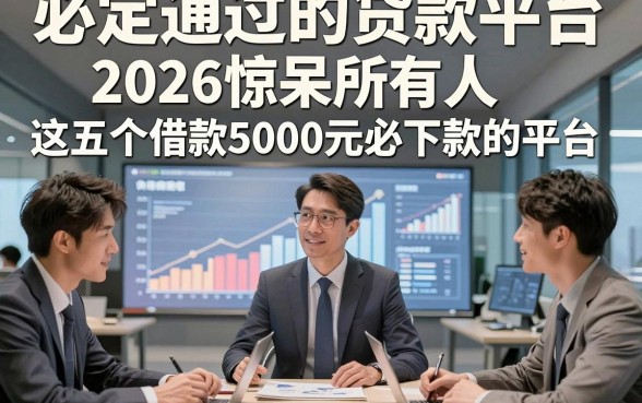 必定通过的贷款平台，2026惊呆所有人‌这五个借款5000元必下款的平台