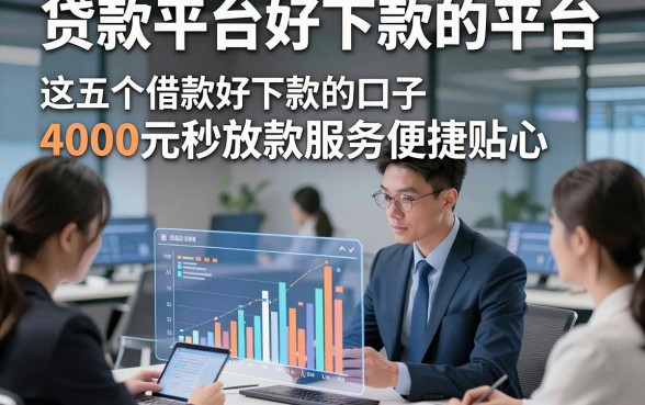 贷款平台好下款的平台，这五个借款好下款的口子4000元秒放款服务便捷贴心