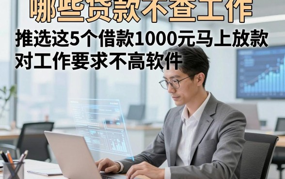 哪些贷款不查工作，推选这5个借款1000元马上放款对工作要求不高软件