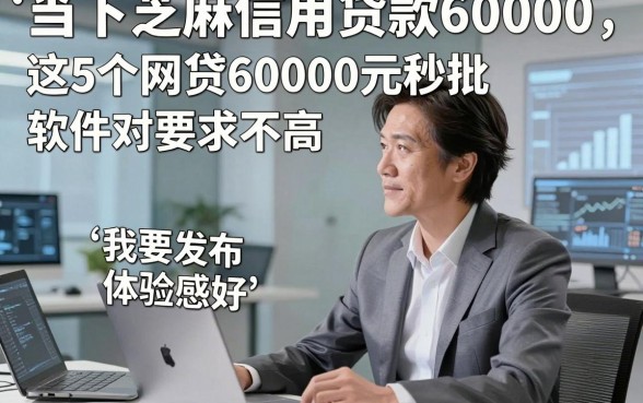当下芝麻信用贷款60000，这5个网贷60000元秒批对要求不高软件体验感好