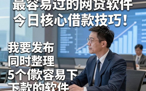 最容易过的网贷软件今日核心借款技巧！同时整理5个借款容易下款的软件