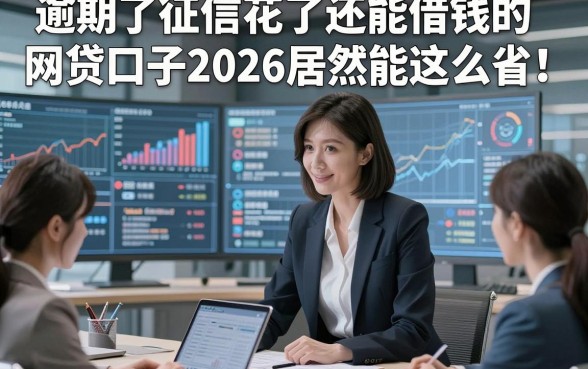 逾期了征信花了还能借钱的网贷口子2026居然能这么省！本文详解5类以低门槛适配大众的网贷平台