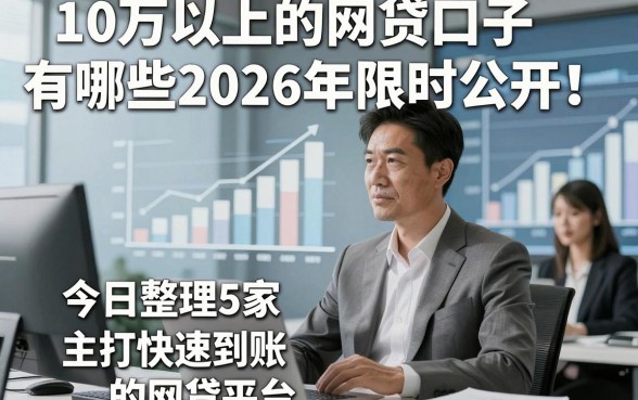 10万以上的网贷口子有哪些2026年限时公开！今日整理5家主打快速到账的网贷平台