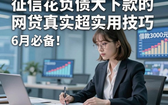 征信花负债大下款的网贷真实超实用技巧，6月必备​这5个征信花负债大借款3000元稳下款的平台