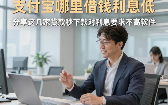 支付宝哪里借钱利息低，同时分享这几家贷款秒下款对利息要求不高软件