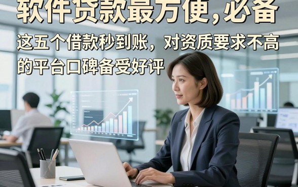 软件贷款最方便，必备​这五个借款秒到账 对资质要求不高 的平台口碑备受好评