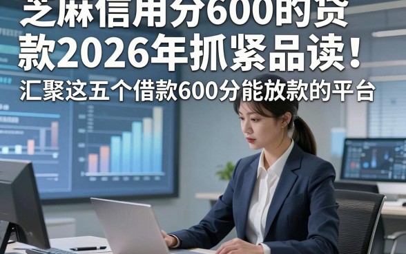 芝麻信用分600的贷款2026年抓紧品读！汇聚​这五个借款600分能放款的平台