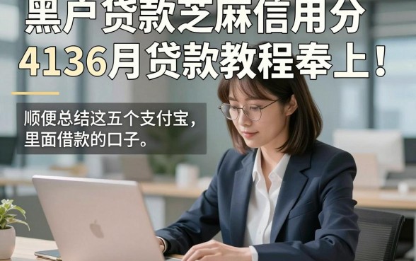 黑户贷款芝麻信用分4136月贷款教程奉上！顺便总结这五个支付宝里面借款的口子