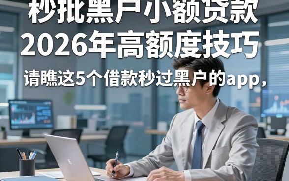 秒批黑户小额贷款2026年高额度技巧，请瞧这5个借款秒过黑户的app
