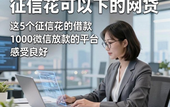 征信花可以下的网贷，这5个征信花的借款1000微信放款的平台感受良好