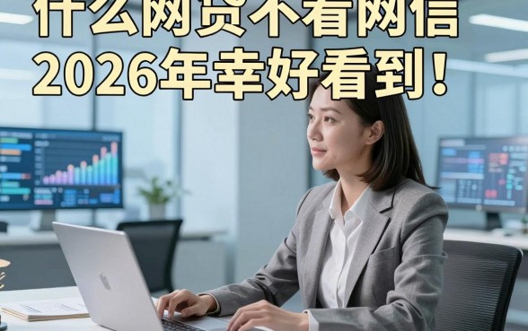 什么网贷不看网信2026年幸好看到！本文罗列这5个借款对网信要求不高口子