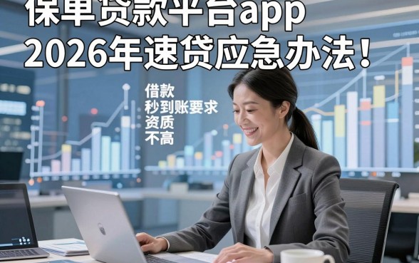 保单贷款平台app2026年速贷应急办法！本文叙述这5个借款4000秒到账对资质要求不高口子
