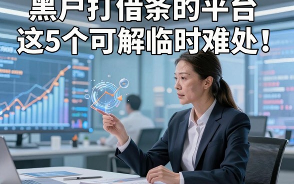 黑户打借条的平台这5个可解临时难处！本文为您深度论述！