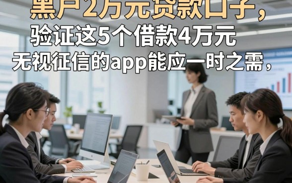 黑户2万元贷款口子，验证这5个借款4万元无视征信的app能应一时之需