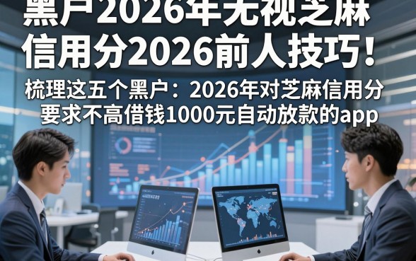 黑户2026年无视芝麻信用分2026年前人技巧！梳理这五个黑户2026年对芝麻信用分要求不高借钱1000元自动放款的app