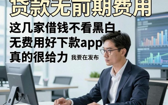 贷款无前期费用无视黑白，这几家借钱不看黑白无费用好下款app真的很给力