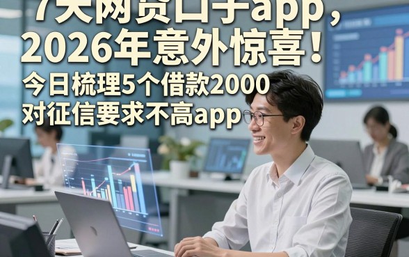 7天网贷口子app2026年意外惊喜！今日梳理5个借款2000对征信要求不高app