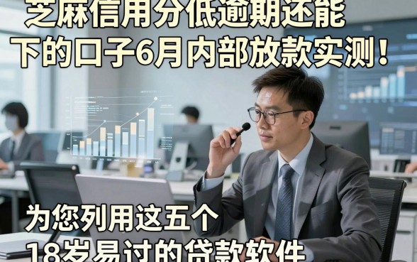 芝麻信用分低逾期还能下的口子6月内部放款实测！为您列出这五个18岁易过的贷款软件