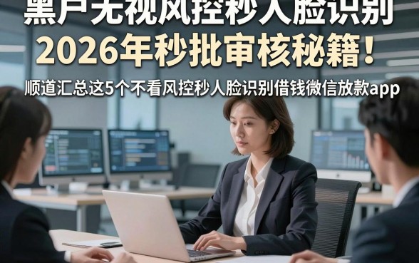 黑户无视风控秒人脸识别2026年秒批审核秘籍！顺道汇总这5个不看风控秒人脸识别借钱微信放款app