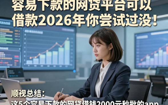 容易下款的网贷平台可以借款2026年你尝试过没！顺便总结这5个容易下款的网贷借钱2000元秒批的app