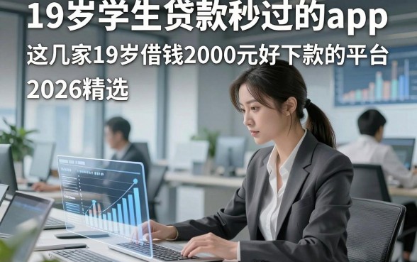 19岁学生贷款秒过的app，2026精选​这几家19岁借钱2000元好下款的平台