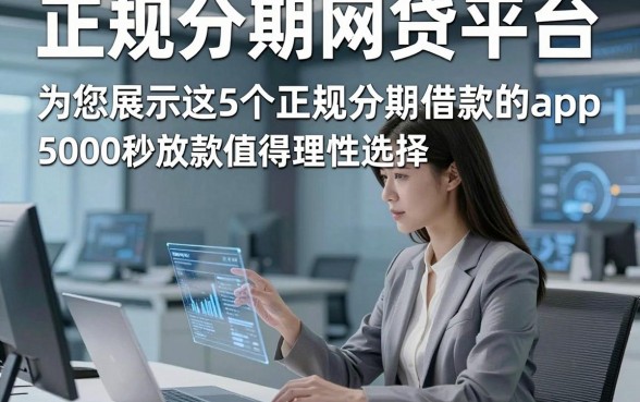 正规分期网贷平台,为您展示这5个正规分期借款的app5000秒放款值得理性选择