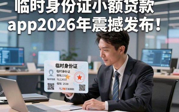 临时身份证小额贷款app2026年震撼发布！本篇融合这5个临时身份证借钱马上放款的平台