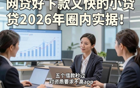 网贷好下款又快的小贷2026年圈内实据！隆重说明五个借款秒过对资质要求不高app