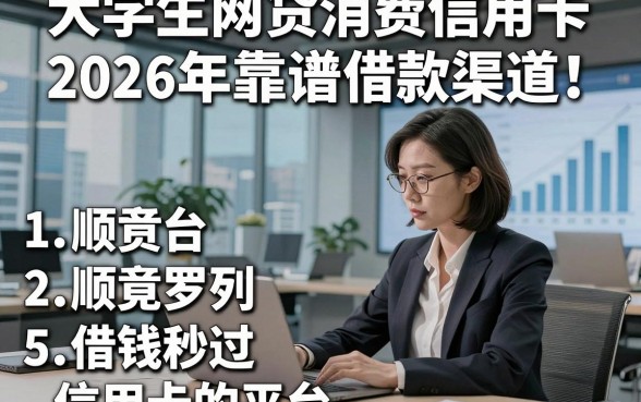 大学生网贷消费信用卡2026年靠谱借款渠道！顺便罗列5个借钱秒过信用卡的平台