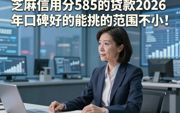 芝麻信用分585的贷款2026年口碑好的能挑的范围不小！，本文深入严选这5个借钱口子！