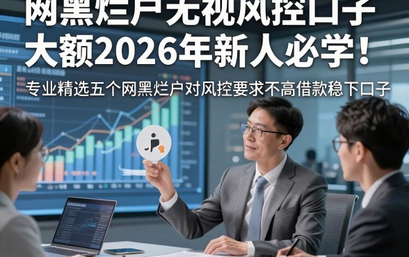 网黑烂户无视风控口子大额2026年新人必学！专业精选五个网黑烂户对风控要求不高借款稳下口子