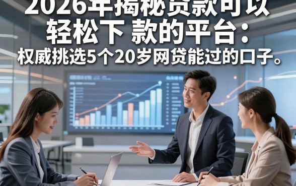 2026年揭秘贷款可以轻松下款的平台，权威挑选5个20岁网贷能过的口子