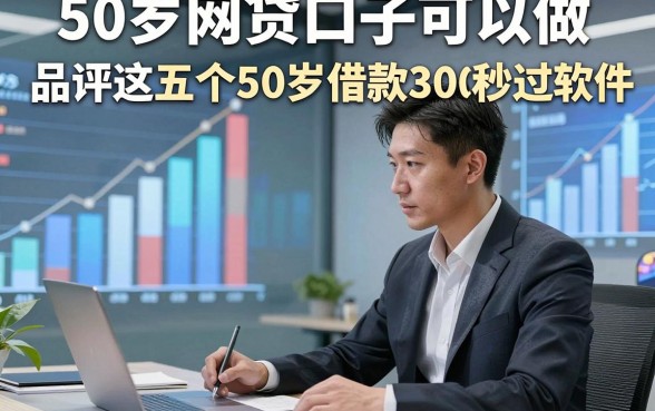 50岁网贷口子可以做，品评这五个50岁借款3000秒过软件