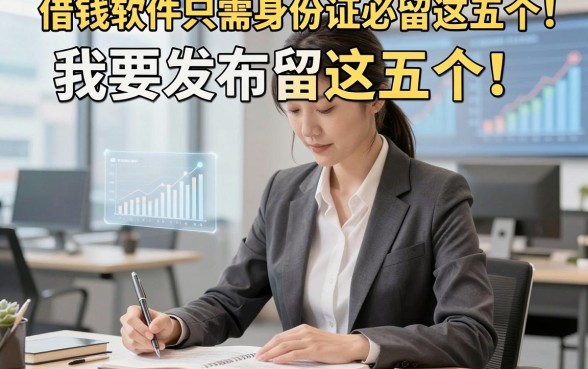 借钱软件只需身份证必留这五个!本篇为您详细拆解!