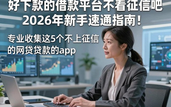 好下款的借款平台不看征信吧2026年新手速通指南！专业收集这5个不上征信的网贷贷款的app