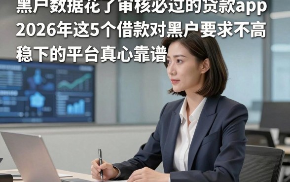黑户数据花了审核必过的贷款app，2026年这5个借款对黑户要求不高稳下的平台真心靠谱