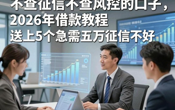 不查征信不查风控的口子，2026年借款教程送上5个急需五万征信不好