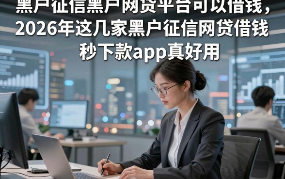 黑户征信黑户网贷平台可以借钱，2026年这几家黑户征信网贷借钱秒下款app真好用