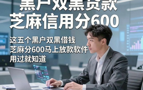 黑户双黑贷款芝麻信用分600，这五个黑户双黑借钱芝麻分600马上放款软件用过就知道
