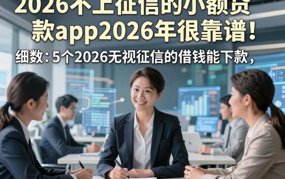 2026不上征信的小额贷款app2026年很靠谱！细数​5个2026无视征信的借钱能下款app