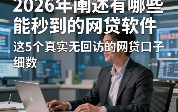 2026年阐述有哪些能秒到的网贷软件，细数​这5个真实无回访的网贷口子