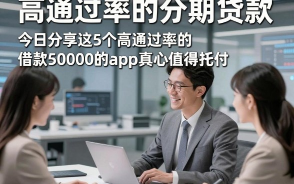 高通过率的分期贷款，今日分享这5个高通过率的借款50000的app真心值得托付