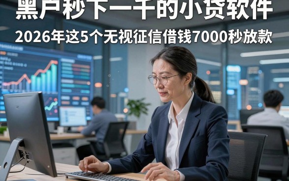 黑户秒下一千的小贷软件，2026年这5个无视征信借钱7000秒放款的软件整体满意